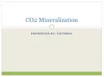 CO2 Mineralization - slide 1
