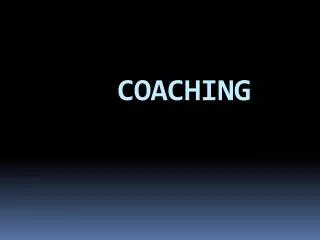 coaching