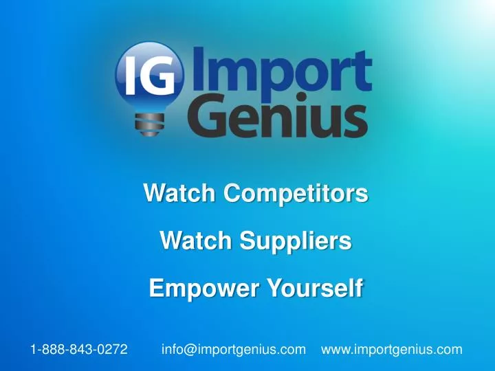 watch competitors watch suppliers empower yourself
