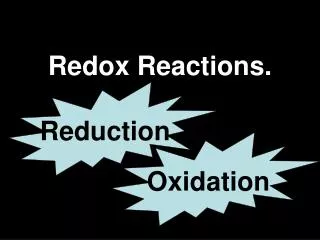 Redox Reactions.