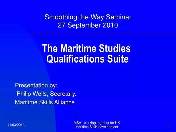 the maritime studies qualifications suite