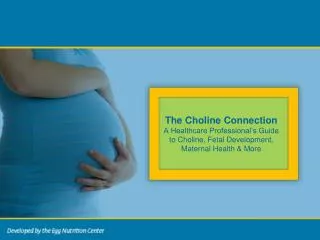 The Choline Connection A Healthcare Professional’s Guide to Choline, Fetal Development, Maternal Health &amp; More