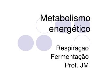 Metabolismo energético