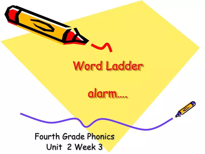 word ladder alarm