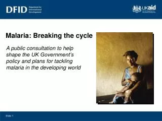 Malaria: Breaking the cycle
