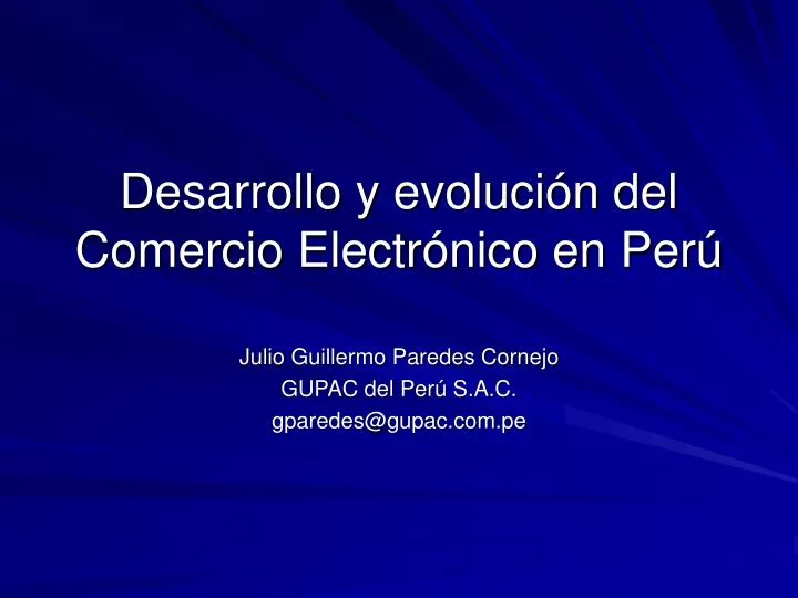 desarrollo y evoluci n del comercio electr nico en per