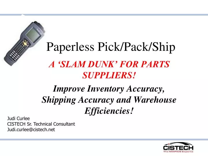 paperless pick pack ship