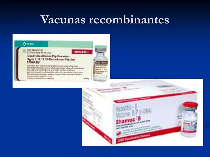 vacunas recombinantes