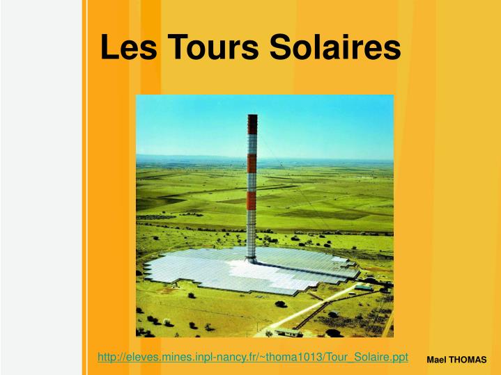 les tours solaires