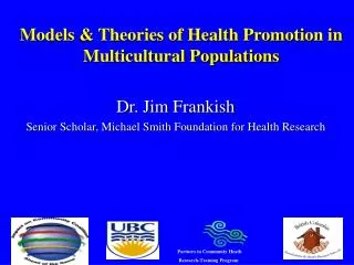 Models &amp; Theories of Health Promotion in Multicultural Populations