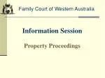 Information Session Property Proceedings - slide 1