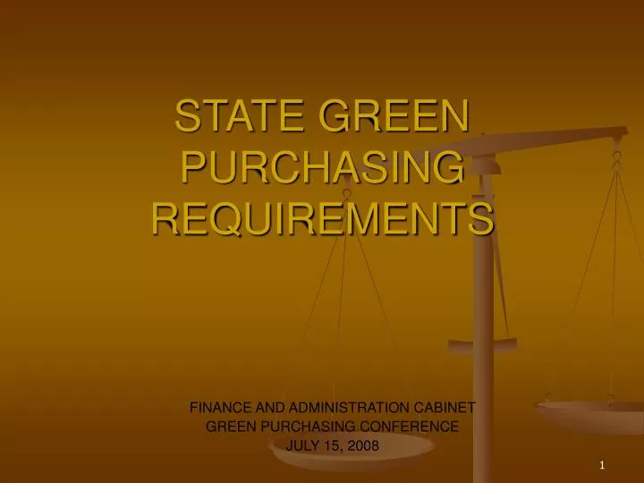 state green purchasing requirements