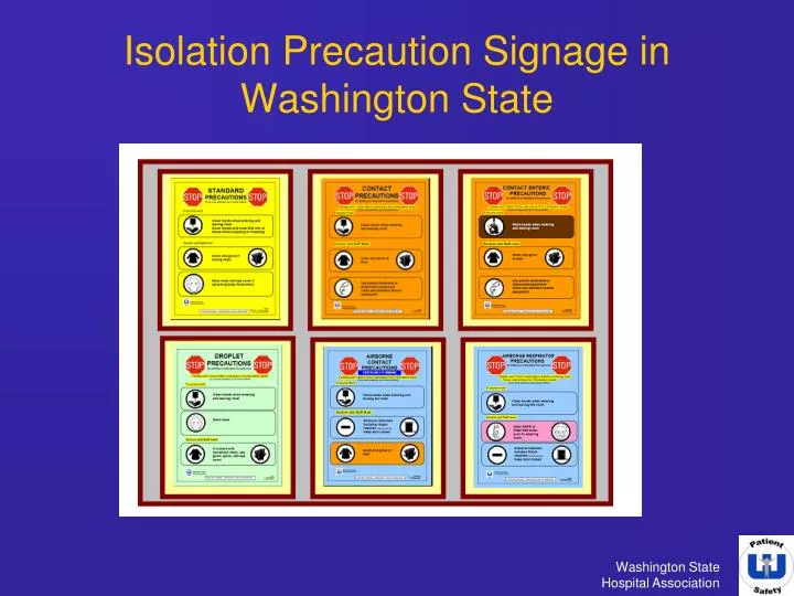 isolation precaution signage in washington state