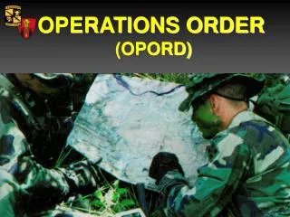 OPERATIONS ORDER (OPORD)