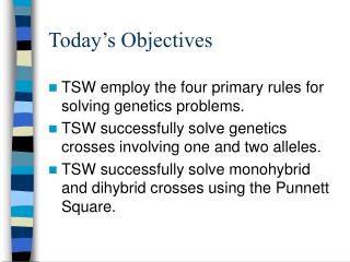 today s objectives