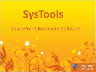SharePoint Recovery Solutions