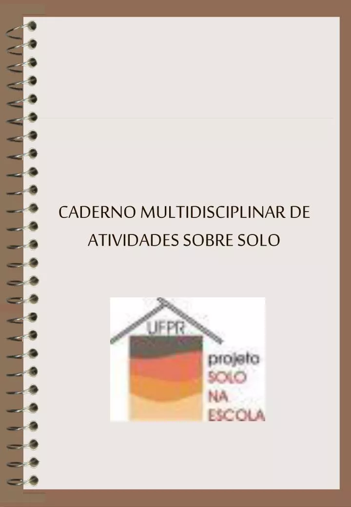 caderno multidisciplinar de atividades sobre solo