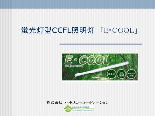 蛍光灯型 CCFL 照明灯　「 E・COOL 」