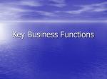 Key Business Functions - slide 1