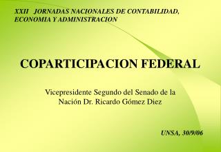 COPARTICIPACION FEDERAL