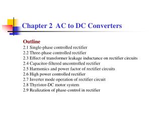 Chapter 2 AC to DC Converters