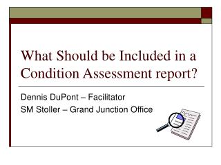 What Should be Included in a Condition Assessment report?