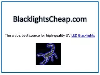 The web's best source for high-quality UV LED Blanklights