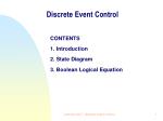 Discrete Event Control - slide 1