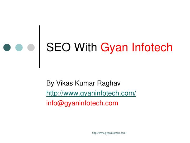 seo with gyan infotech