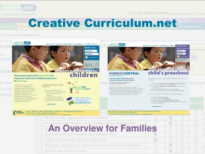 creative curriculum net
