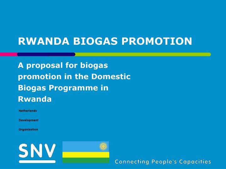 rwanda biogas promotion