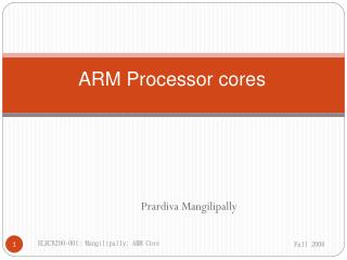 ARM Processor cores