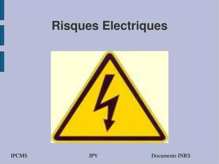 risques electriques