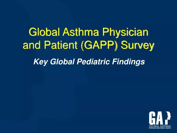 global asthma physician and patient gapp survey