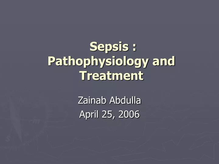 sepsis pathophysiology and treatment
