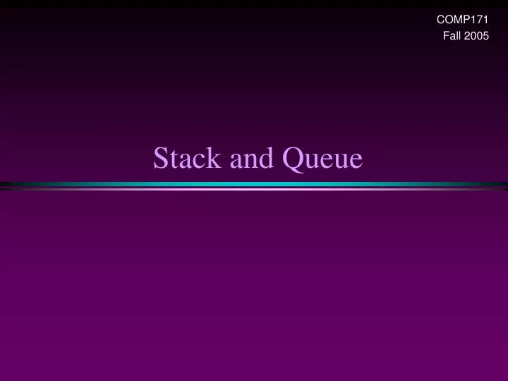 stack and queue
