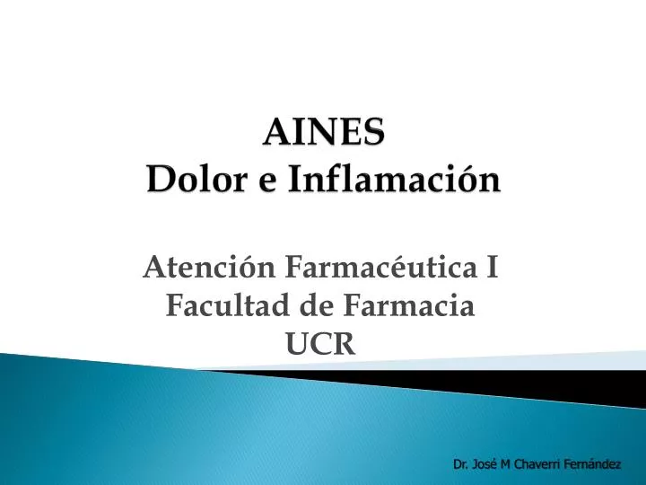 aines dolor e inflamaci n