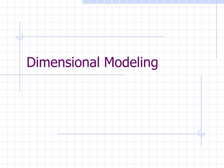 dimensional modeling
