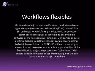 Workflows flexibles en TUNE-UP