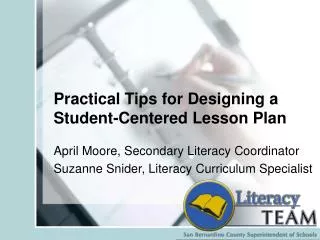 Practical Tips for Designing a Student-Centered Lesson Plan