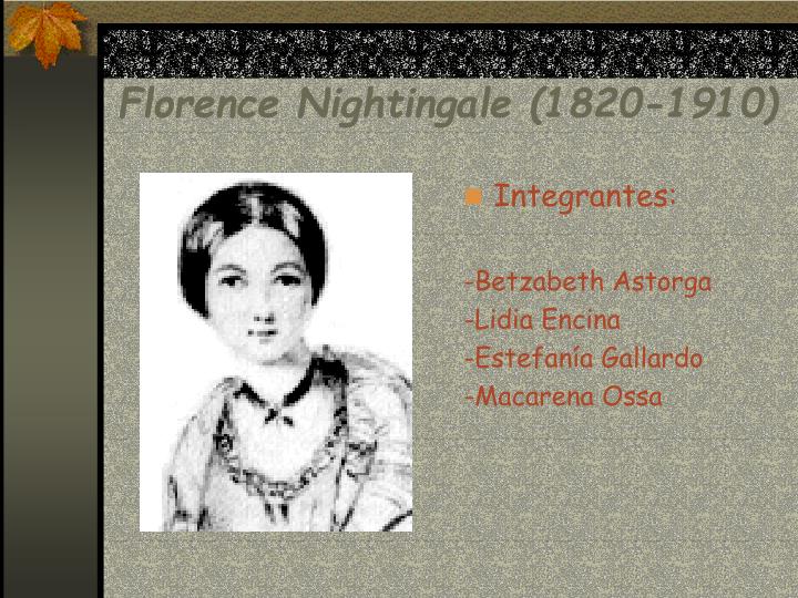 florence nightingale 1820 1910