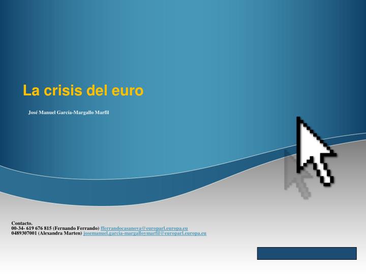 la crisis del euro