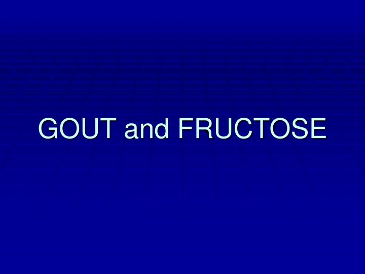 gout and fructose