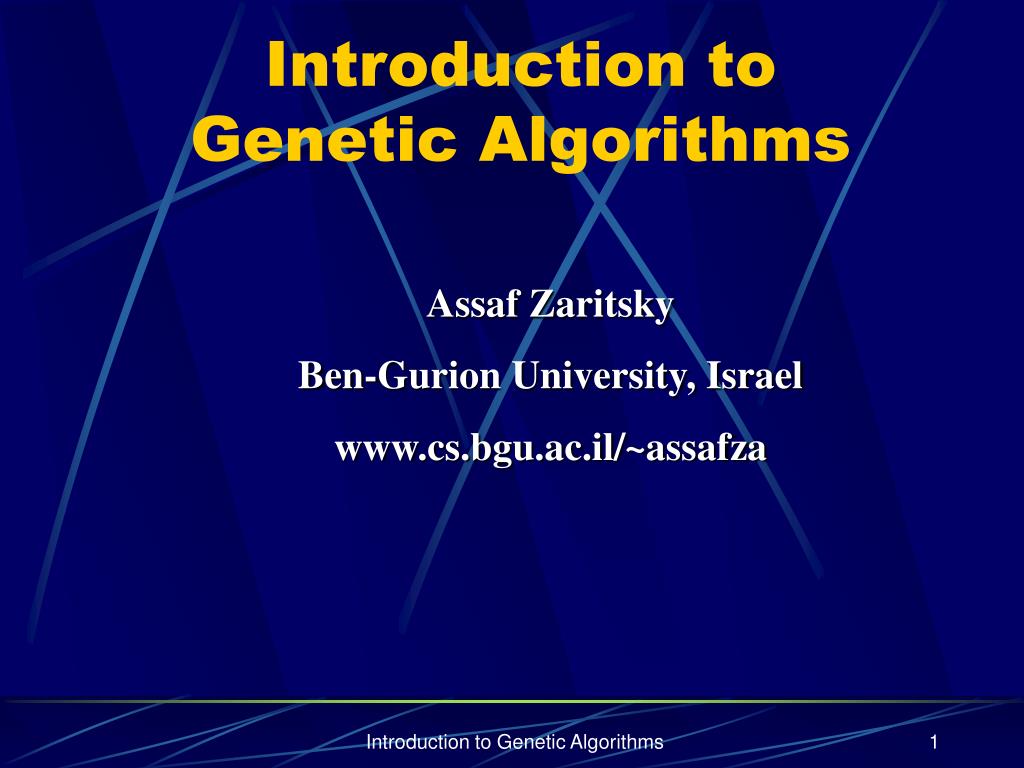PPT - Introduction to Genetic Algorithms PowerPoint Presentation, free ...