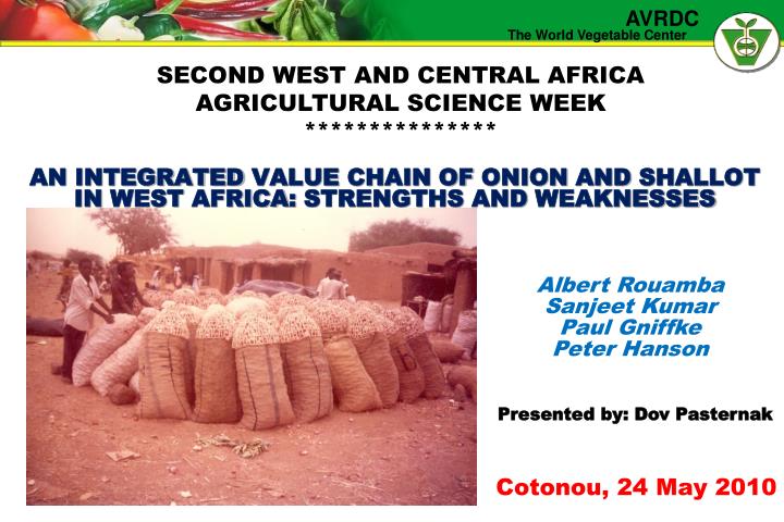 an integrated value chain of onion and shallot in west africa strengths and weaknesses