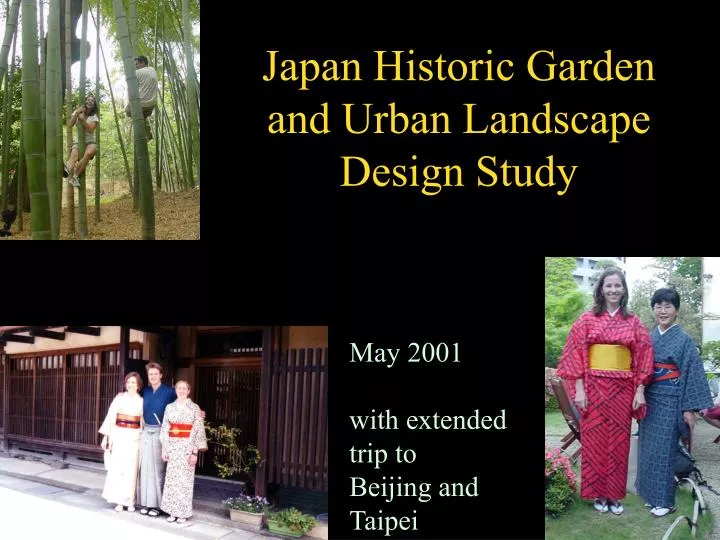 japan historic garden and urban landscape design study
