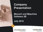 Company Presentation - slide 1