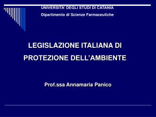 Prof.ssa Annamaria Panico