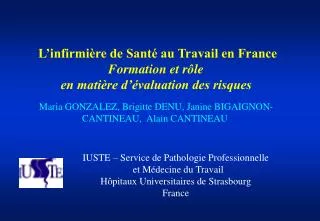 L’infirmière de Santé au Travail en France Formation et rôle en matière d’évaluation des risques