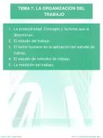 TEMA 7: LA ORGANIZACIÓN DEL TRABAJO - slide 1
